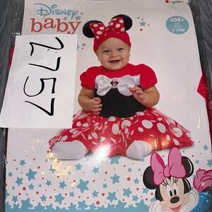Disney Baby Infants Girls Minnie Mouse Costume with Headband Size 6-12 Months